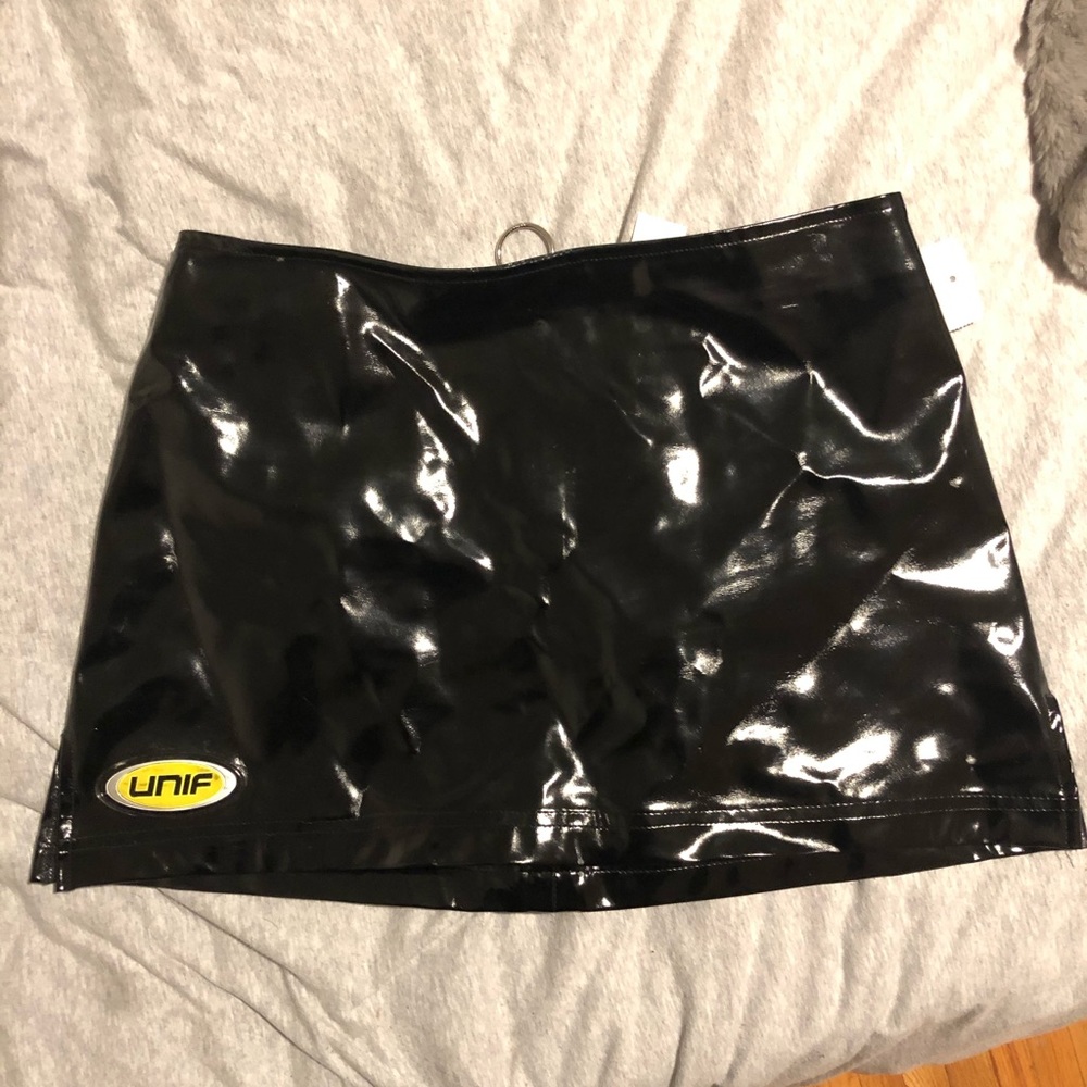 UNIF gia leather skirt